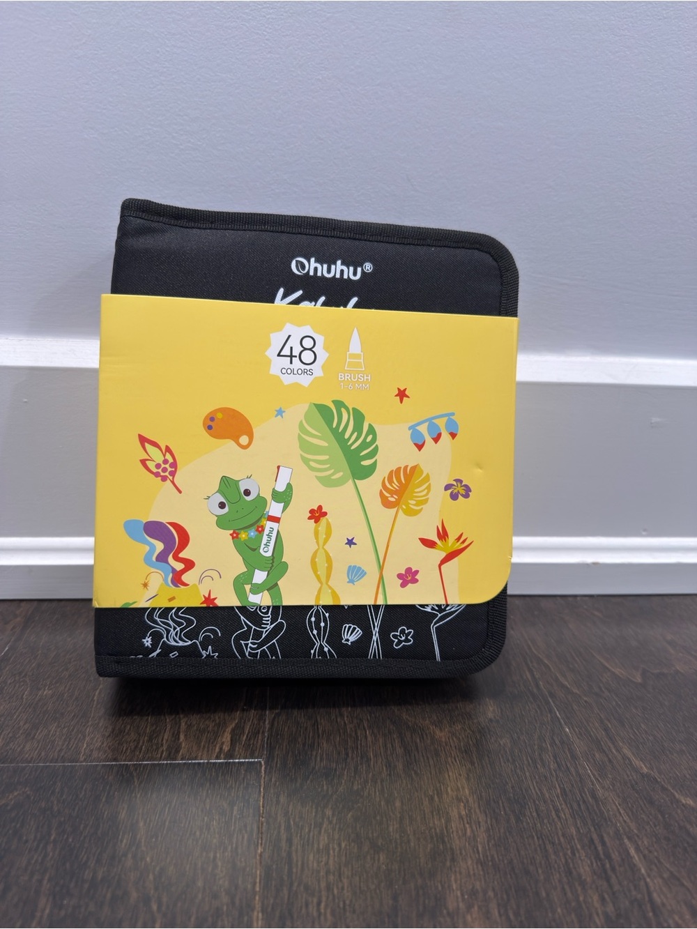 Ohuhu 48-Color Brush Marker Set – Black Carrying Case